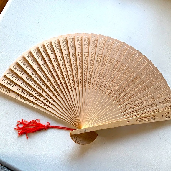 Accessories - New in Box. Wooden hand fan